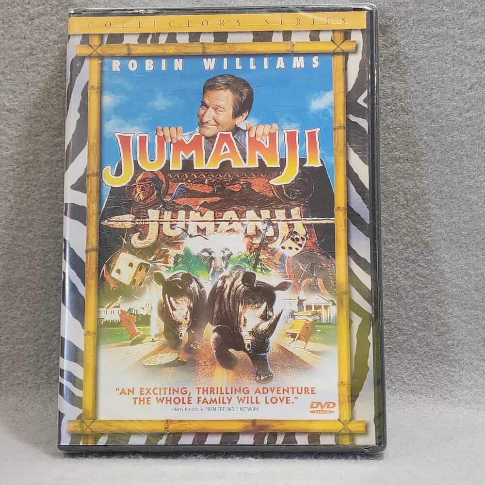 JUMANJI Starring Robin Williams Collector's Series 1995 Widescreen DVD Sealed
